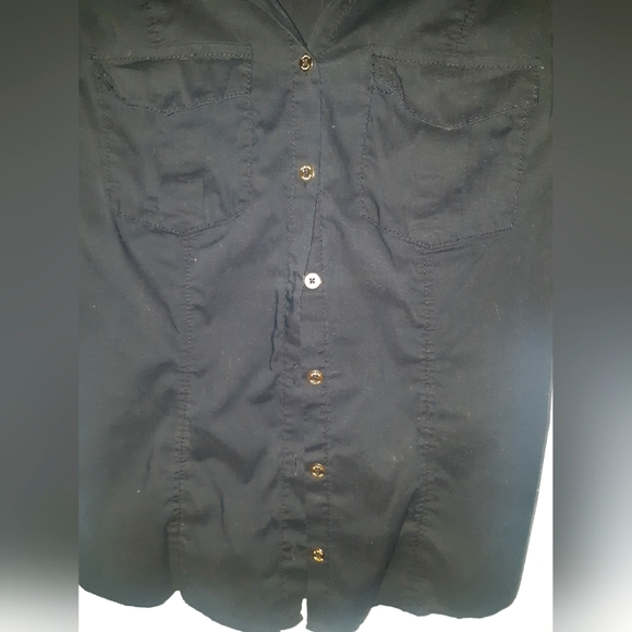 (M)🚨Guess🚨Marciano Vtg Military Gold Detail Ptp 17.5" L24.5" - Picture 9 of 11